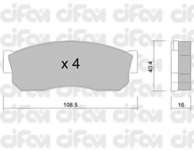 Комплект тормозных колодок, дисковый тормоз CIFAM купить