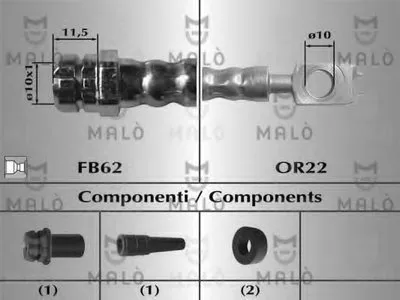 Тормозной шланг MALÒ купить