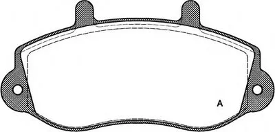 Комплект тормозных колодок, дисковый тормоз ADVANCE OPEN PARTS купить