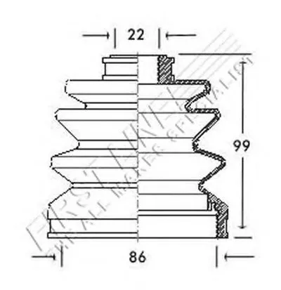 Пыльник, приводной вал FIRST LINE купить