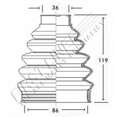 Пыльник, приводной вал FIRST LINE купить