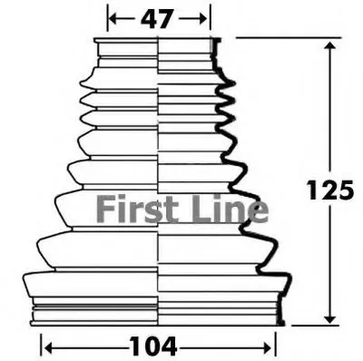 Пыльник, приводной вал FIRST LINE купить