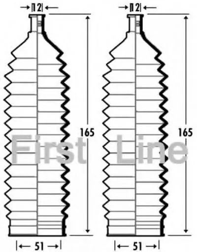 Пыльник, рулевое управление FIRST LINE купить