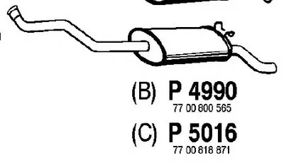 Глушитель выхлопных газов конечный FENNO купить