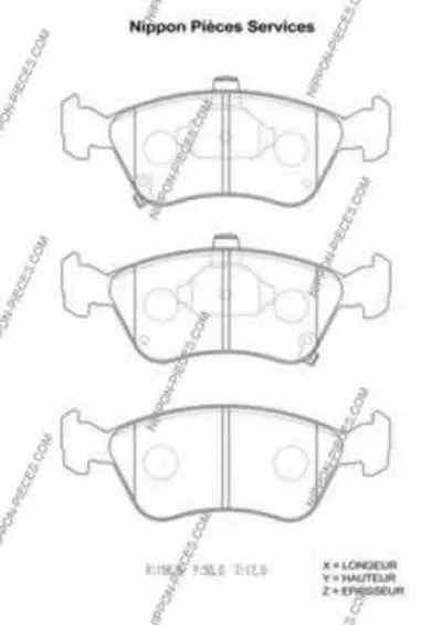 Комплект тормозных колодок, дисковый тормоз NPS купить
