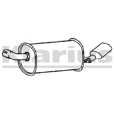 Глушитель выхлопных газов конечный KLARIUS купить