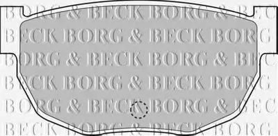 Комплект тормозных колодок, дисковый тормоз BORG & BECK купить