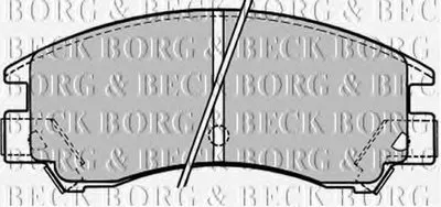 Комплект тормозных колодок, дисковый тормоз BORG & BECK купить