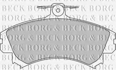 Комплект тормозных колодок, дисковый тормоз BORG & BECK купить