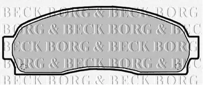 Комплект тормозных колодок, дисковый тормоз BORG & BECK купить