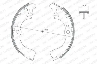 Комплект тормозных колодок WEEN купить