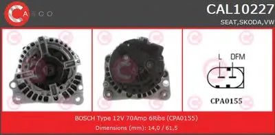 Генератор GENUINE SERIES CASCO купить