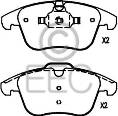 Комплект тормозных колодок, дисковый тормоз EEC купить