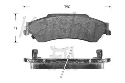 Комплект тормозных колодок, дисковый тормоз KAISHIN купить