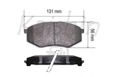 Комплект тормозных колодок, дисковый тормоз KAISHIN купить