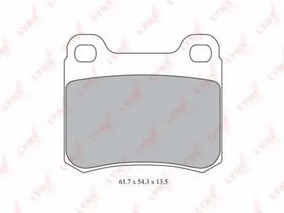 Комплект тормозных колодок, дисковый тормоз LYNXauto купить