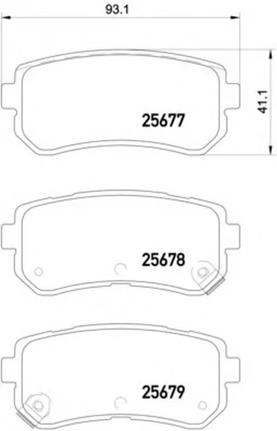 Комплект тормозных колодок, дисковый тормоз MINTEX купить