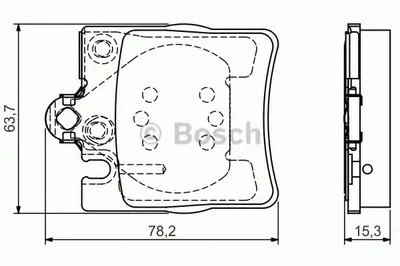 Комплект тормозных колодок, дисковый тормоз BOSCH купить