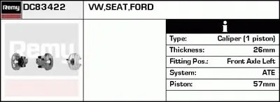 Тормозной суппорт Remanufactured REMY (Multiline) DELCO REMY купить