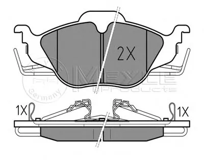 Комплект тормозных колодок, дисковый тормоз PLATINUM PAD MEYLE купить