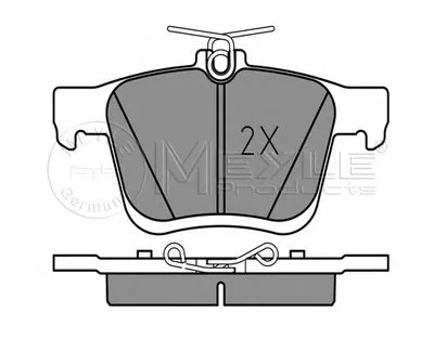 Комплект тормозных колодок, дисковый тормоз MEYLE купить
