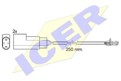 Сигнализатор, износ тормозных колодок ICER купить