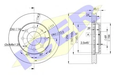 Тормозной диск ICER купить