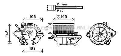Электродвигатель, вентиляция салона AVA QUALITY COOLING купить