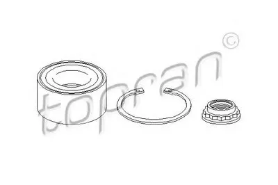 Комплект подшипника ступицы колеса TOPRAN купить