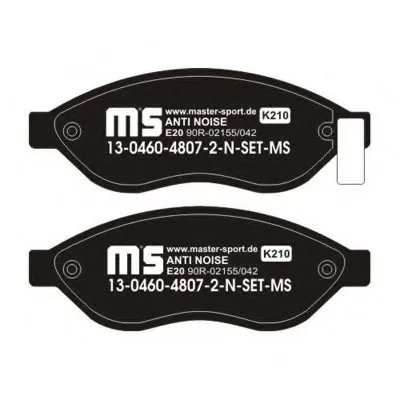 Комплект тормозных колодок, дисковый тормоз Anti-Noise MASTER-SPORT купить