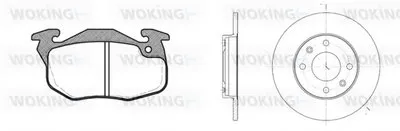 Комплект тормозов, дисковый тормозной механизм WOKING купить
