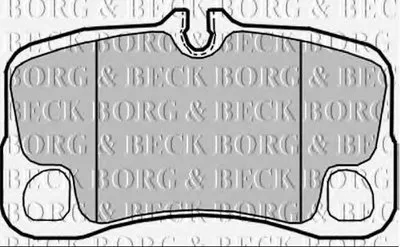 Комплект тормозных колодок, дисковый тормоз BORG & BECK купить
