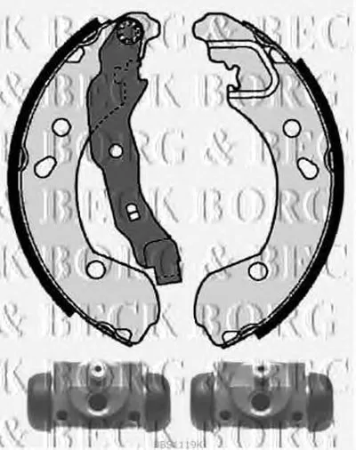 Комплект тормозных колодок BORG & BECK купить
