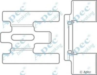 Комплектующие, тормозные колодки APEC braking купить