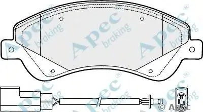 Комплект тормозных колодок, дисковый тормоз APEC braking купить