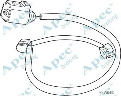 Указатель износа, накладка тормозной колодки APEC braking купить