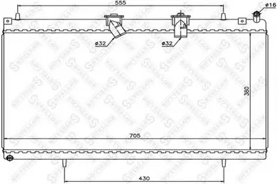 Радиатор, охлаждение двигателя STELLOX купить