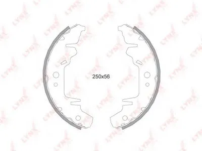 Комплект тормозных колодок LYNXauto купить