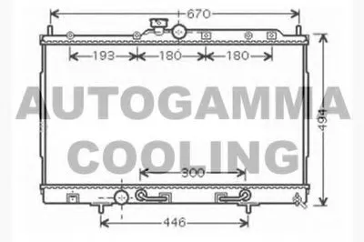Радиатор, охлаждение двигателя AUTOGAMMA купить