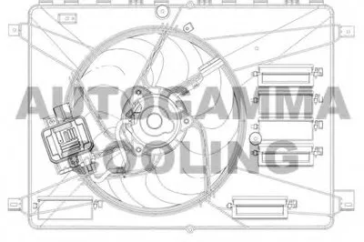 Вентилятор, охлаждение двигателя AUTOGAMMA купить