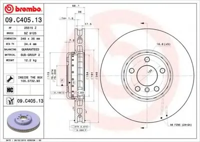 Тормозной диск TWO-PIECE DISCS LINE BREMBO купить