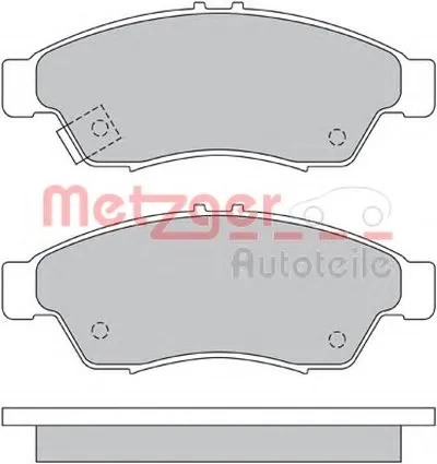 Комплект тормозных колодок, дисковый тормоз METZGER купить