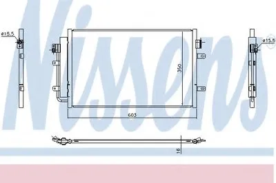 Конденсатор, кондиционер NISSENS купить