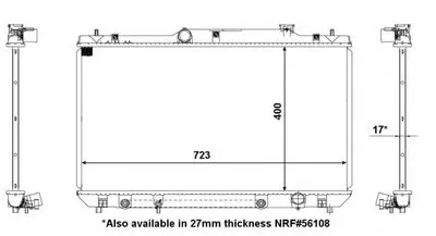 Радиатор, охлаждение двигателя NRF купить