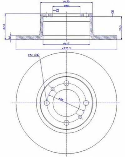 Тормозной диск CAR купить