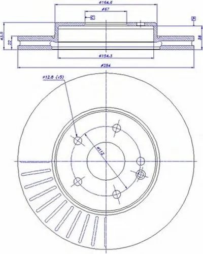 Тормозной диск HC CAR купить