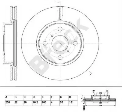 Тормозной диск BRECK купить