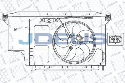Вентилятор, охлаждение двигателя JDEUS купить