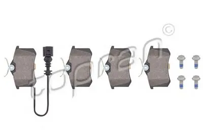 Комплект тормозных колодок, дисковый тормоз PREMIUM BRAND TOPRAN купить