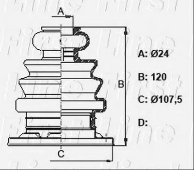 Пыльник, приводной вал FIRST LINE купить